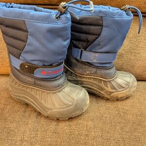 Columbia Kids' Blue and Black Winter Boots